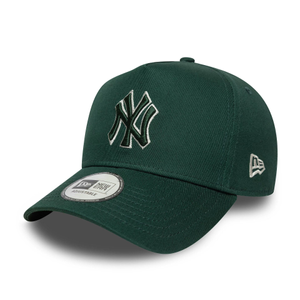 New York Yankees MLB Team Outline Dark Green 9FORTY E-Frame Adjustable Cap