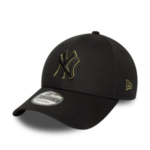 New York Yankees MLB Team Outline Black 9FORTY Adjustable Cap