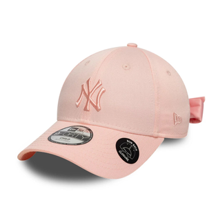 New York Yankees Youth MLB Bow Back Pastel Pink 9FORTY Adjustable Cap