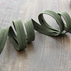 Biais suédine - Vert kaki