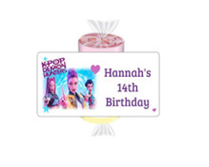 Personalised K-POP Demon Hunter Loveheart Sweets