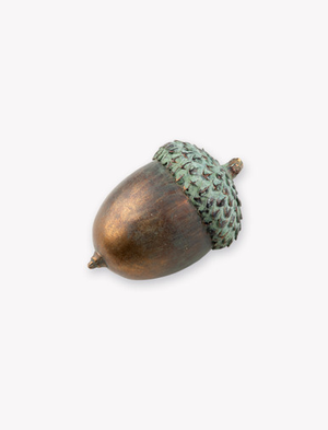 Decorative Aged Acorn Large Verdigris 