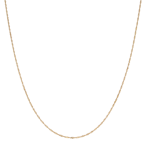 Pre-Owned 9ct Gold 18" Singapore Twist Link Chain Necklace