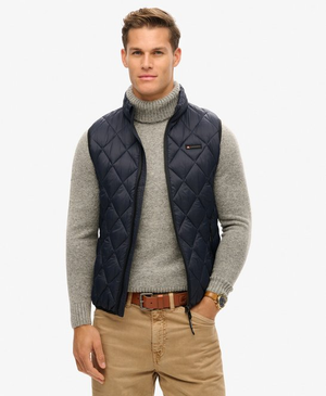 Gilet trapuntato a rombi Fuji Lite
