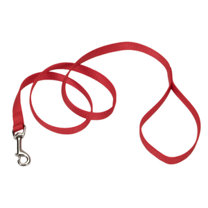 COASTAL Single Ply Dog Lead, Red - MEdium: 6ft / 182 cm