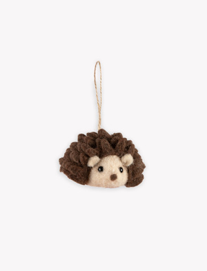 Hadley the Hedgehog Tree Decoration Brown