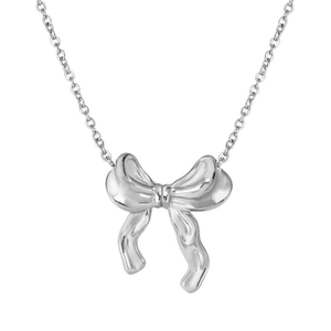 Ecclettica Steel Bow Necklace