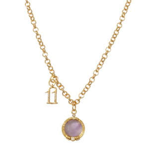 Manifest 11 Amethyst Rolo Chain (17")