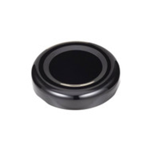 38 mm Black Metal Lug Caps (Plastisol Liner) - 320645