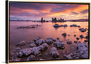 Colourful Sunrise Over Mono Lake In California, USA, Autumn, October, 2015