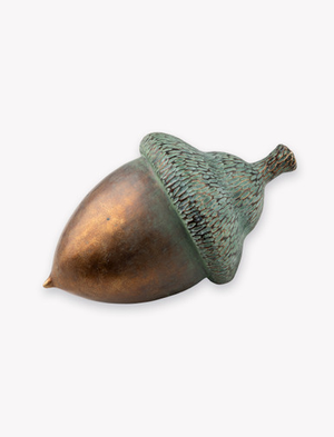 Decorative Aged Acorn Small Verdigris