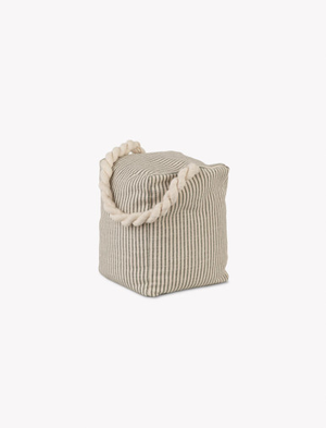 Oaklands Striped Door Stop - Cotton, Fern