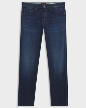 BOSS Orange Delaware Mens Slim-Fit Jeans in Stretch Denim - Dark Blue 407
