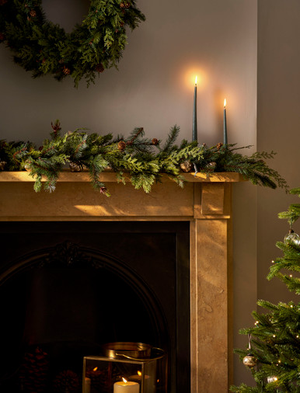 Cypress Christmas Garland 180cm - Pu, Green