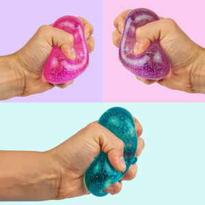 NeeDoh Nice Cube Glitter & Glow Fidget Toy - Random Assorted Colour