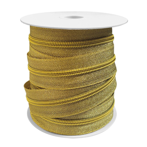 Fermeture nylon 5 mm lurex - Or