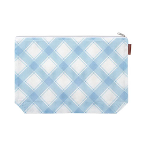 Mad for Plaid - Zipper Pouch - Bluebell