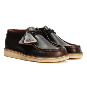 Clarks Originals Desert Nomad Leather Men's Dark Tan Shoes