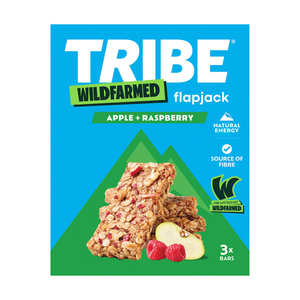 Wildfarmed Apple & Raspberry Flapjack (Tribe) 3x50g