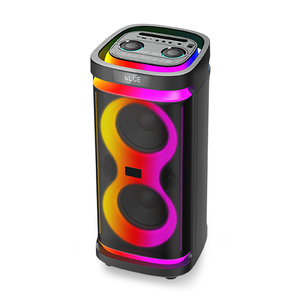 X Echo Venus 71cm Tower Speaker 60W Bluetooth, RGB Lights, Wireless Mic & Wheels