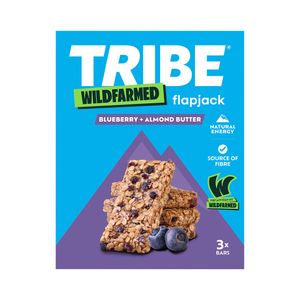 Wildfarmed Blueberry & Almond Butter Flapjack (Tribe) 3x50g