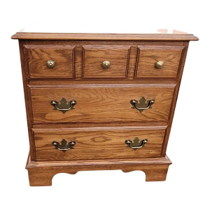 1970s Mid-Century Pennsylvania House Oak Bedside Nightstand
