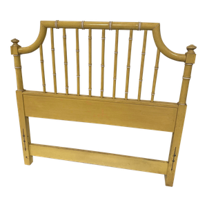 1960s Thomasville Faux Bamboo Twin Bed Frame