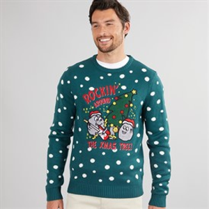Kangaroo Poo Mens Novelty Christmas Jumper Multi