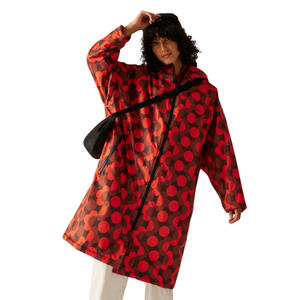 Regatta Womens Orla Kiely Waterproof Fleece Lined Changing Robe - One Size / Filly Flower Red