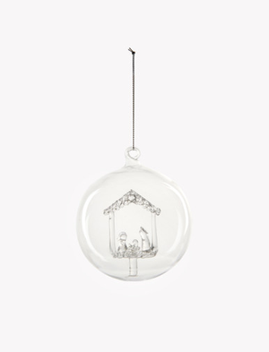 Nativity Bauble Clear