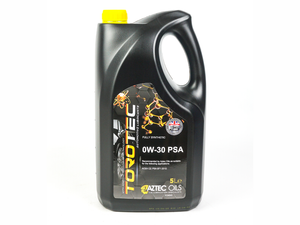 Aztec Oils TOROTEC 0W-30 PSA Fully Synthetic Engine Oil - 5 Litres (PCM043-S50)