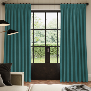 ANTE DECOR Fortress NO JOINS Dimout Made To Measure Curtains Peacock