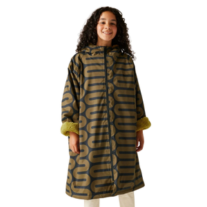 Regatta Kids Orla Kiely Changing Robe - 9 - 13 Yrs / Large Wiggle Olive