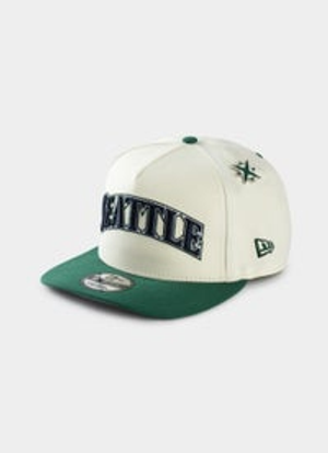 New Era MLB 9Forty A-Frame Seattle Mariners Wordmark Pin Snapback Cap