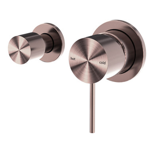 Mecca Bath & Shower Diverter Mixer with Horizontal 2 Way Diverter (Separate Plate) Brushed Bronze [287075]
