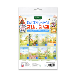 Garden Gnomes Scene Stash, 24 sheets