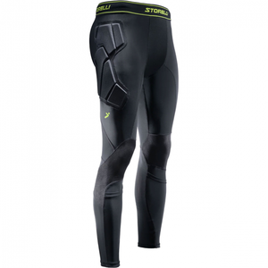 Storelli BodyShield 4 NoBurn Goalkeeper Leggings - (Black/Volt) - M
