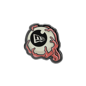 New Era Eye Ball Glow In The Dark Silver Pin Badge