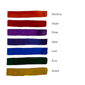 Ink Sampler Box: 7 Deadly Sins