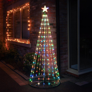 Colour Changing LED Flexi Wire Outdoor Christmas Tree with Remote Control