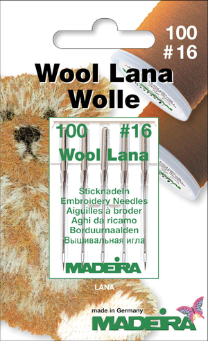 Aiguilles à broder machine Madeira Wool Lana