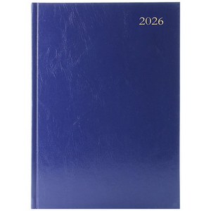 ValueX Desk Diary A5 Week To View 2026 Blue - BUSA53 Blue