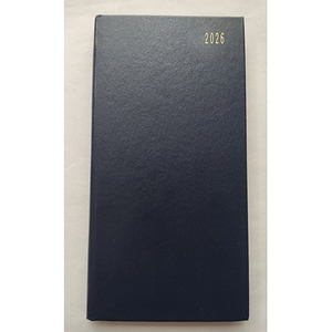ValueX Slim Pocket Diary Week To View 2026 Blue - BUSSLIM1 Blue