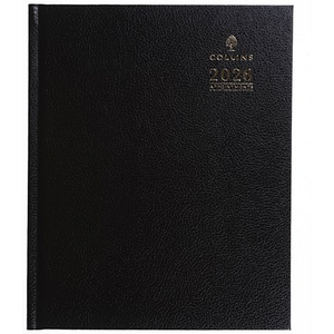 Collins Quarto Desk Diary Week to View Appointments 2026 Black A36.99-26 - 822183