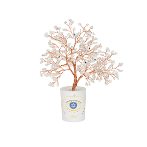 Elevated Traditions Clear Quartz Hanukkah Tree Of Life