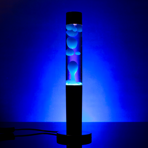 Watt's On 45cm Column Lava Lamp - Blue