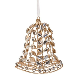 Raz - Deck The Halls-Jewelled Bell Ornament