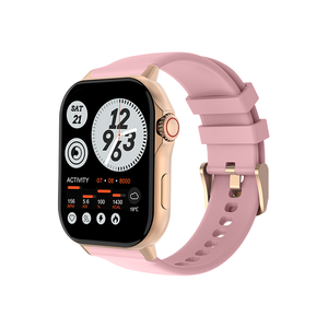Zylo Flux iOS & Android Compatible Smart Watch GPS, Heart Rate & Fitness Tracker - Rose Gold & Pink