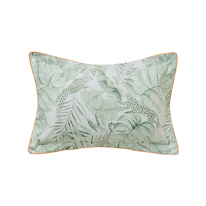 Tropical Safari Pair of Oxford Pillowcases, Sage