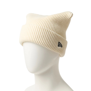 New Era Cream Rib Knit Beanie Hat